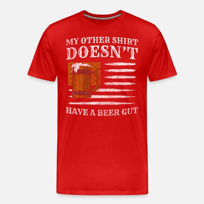 Barhopping Bier Drinks - Männer Premium Bio T-Shirt - Rot