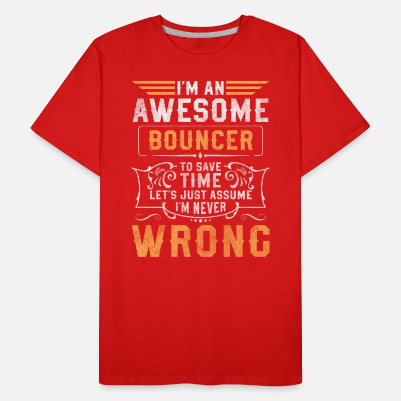 Security Security Entrance Danger Men's Premium Organic T-Shirt