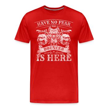 Security Door Concert Danger - Men's Premium Organic T-Shirt - red - Front - Damien (186cm)