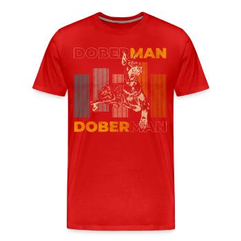 Chien de combat Animal de compagnie - T-shirt bio Premium Homme - rouge - Devant - Damien (186cm)
