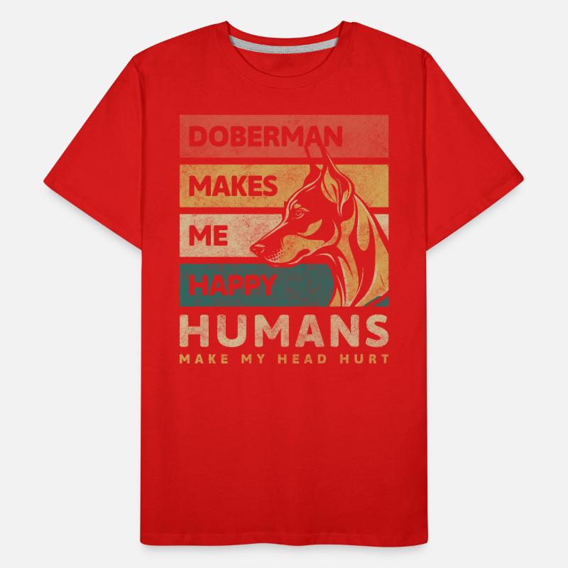 Agent de sécurité Doberman T-shirt bio Premium Homme