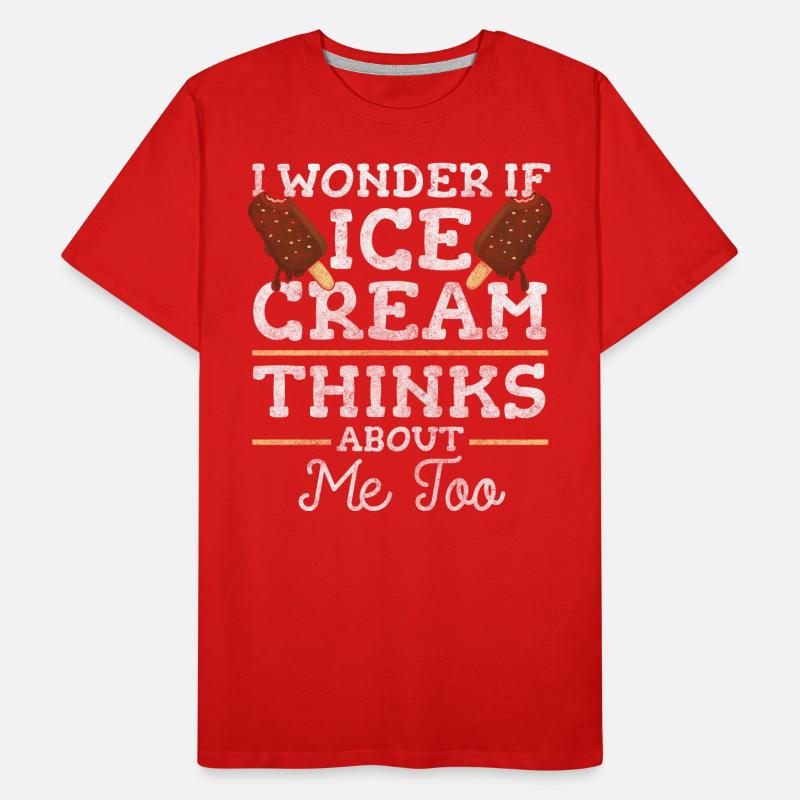 Crème glacée Delight Crème de plage T-shirt bio Premium Homme