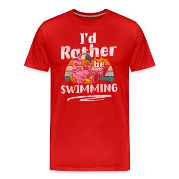 Pool Sports Competition - Men's Premium Organic T-Shirt - red - Front - Damien (186cm)