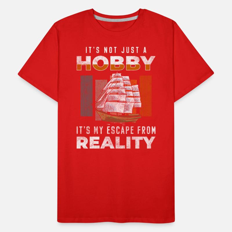 Maquette de bateau télécommandé RC Yacht T-shirt bio Premium Homme
