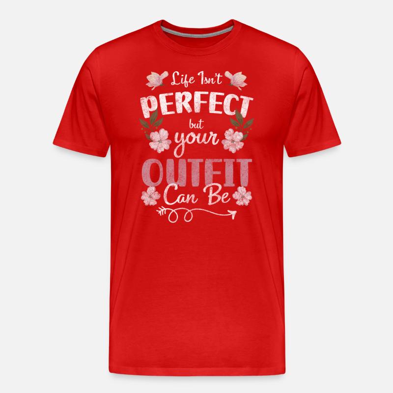 Mode Trendsetter Modell Modisch - Männer Premium Bio T-Shirt - Rot