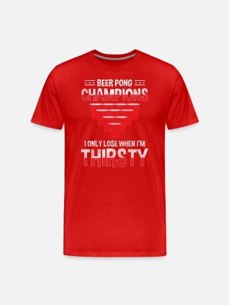 Beer Gewinner Teamsport - Männer Premium Bio T-Shirt - Rot