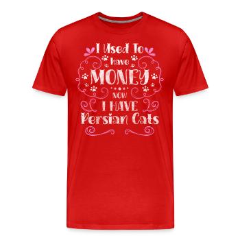 Perser Liebe Weich - Männer Premium Bio T-Shirt - Rot - Vorne - Damien (186cm)