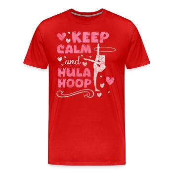 Hullern Trend Abnehmen Spaß - Männer Premium Bio T-Shirt - Rot - Vorne - Damien (186cm)