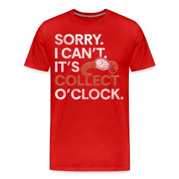 Watch Collectible Time Oldschool - Men's Premium Organic T-Shirt - red - Front - Damien (186cm)