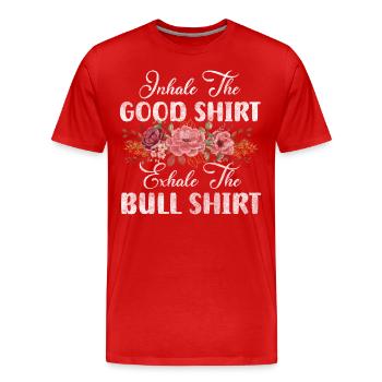 Spa Relaxen Gesundheit Luxus - Männer Premium Bio T-Shirt - Rot - Vorne - Damien (186cm)