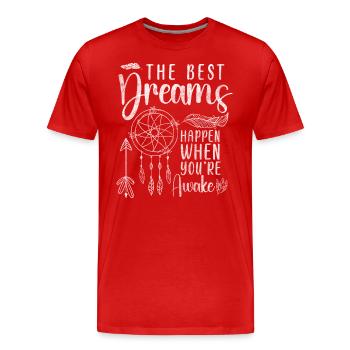Zeichen Mystiker Unbekannt - Männer Premium Bio T-Shirt - Rot - Vorne - Damien (186cm)