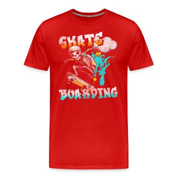 Pulvérisateur Wall House Life - T-shirt bio Premium Homme - rouge - Devant - Damien (186cm)
