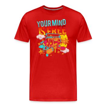 Sprayer Subway Design Art Design - Men's Premium Organic T-Shirt - red - Front - Damien (186cm)