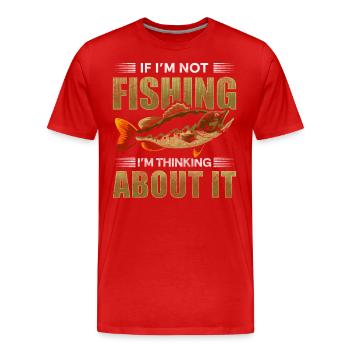 Angler Men Bière - T-shirt bio Premium Homme - rouge - Devant - Damien (186cm)