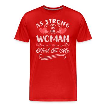 Weltfrauentag mädchen feminin - Männer Premium Bio T-Shirt - Rot - Vorne - Damien (186cm)