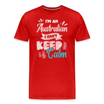 Australia Vacation Aussie Ready for Vacation - Men's Premium Organic T-Shirt - red - Front - Damien (186cm)