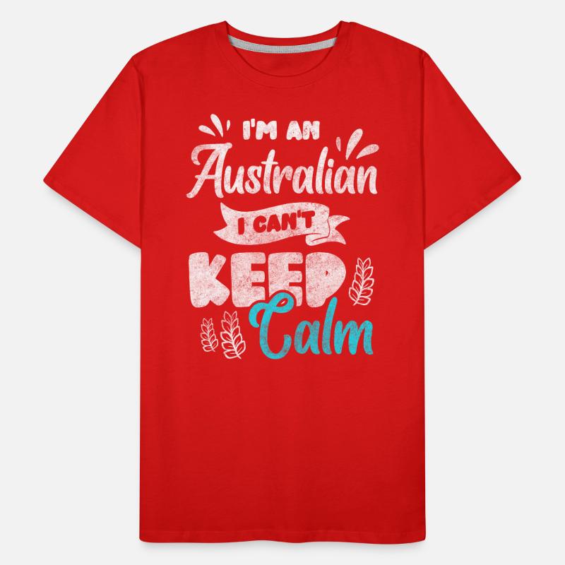 Australia Vacation Aussie Ready for Vacation Men's Premium Organic T-Shirt