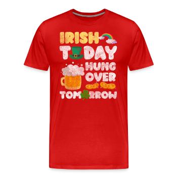 Ireland Beer Tourism - Men's Premium Organic T-Shirt - red - Front - Damien (186cm)