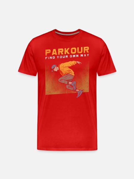 Freerunner Springer Underground Fast - Men's Premium Organic T-Shirt - red