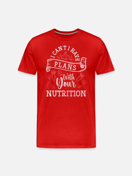 Ernährung Job Lecker Fleisch - Männer Premium Bio T-Shirt - Rot