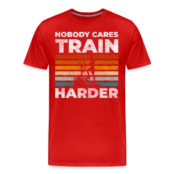 Training Ausdauer Kraft Coach - Männer Premium Bio T-Shirt - Rot - Vorne - Damien (186cm)