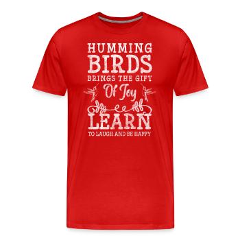 Magie de protection des oiseaux et des animaux - T-shirt bio Premium Homme - rouge - Devant - Damien (186cm)