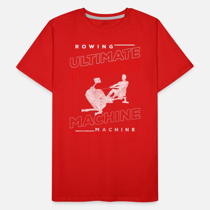 Ruderer Trainer Widerstand Workout Männer Premium Bio T-Shirt