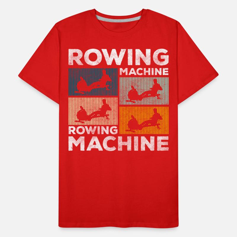 Rameur rameur hardcore T-shirt bio Premium Homme