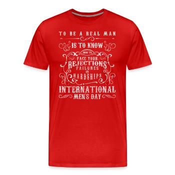 Men's Day Drinking Honor Ascension Day - Men's Premium Organic T-Shirt - red - Front - Damien (186cm)