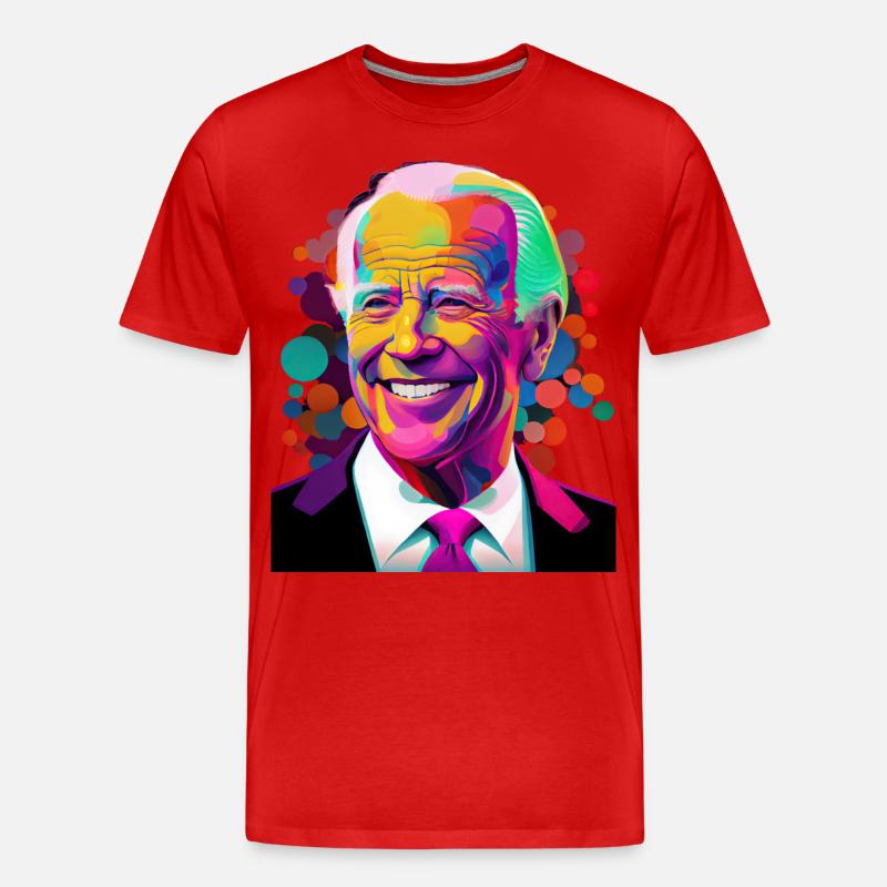 Lächelnder Präsident - Männer Premium Bio T-Shirt - Rot
