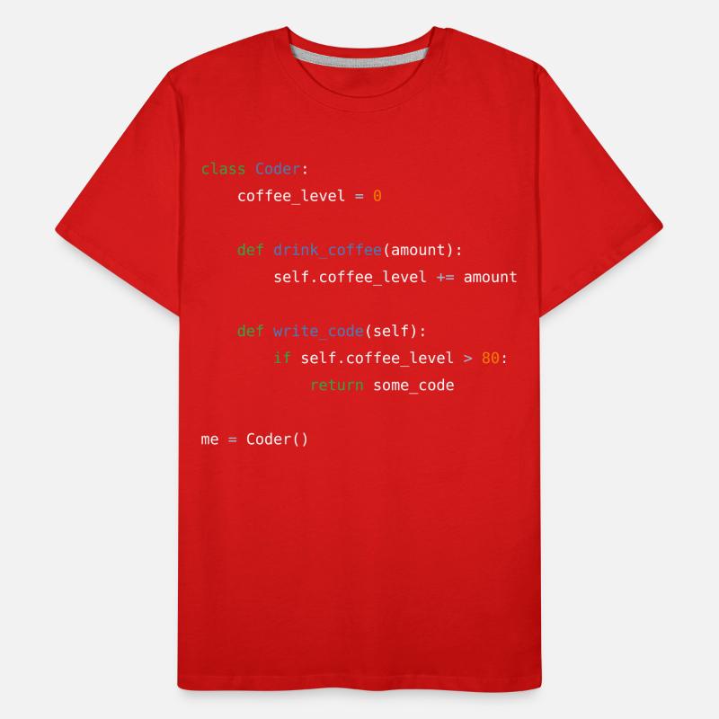 Coder Men's Premium Organic T-Shirt