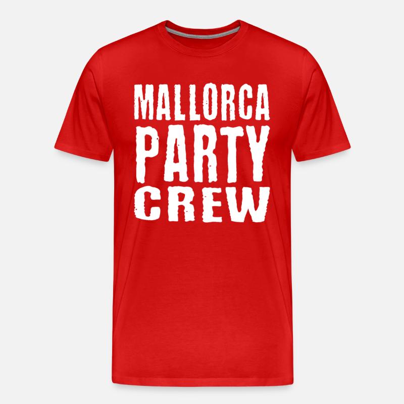 Mallorca Party Crew - Männer Premium Bio T-Shirt - Rot