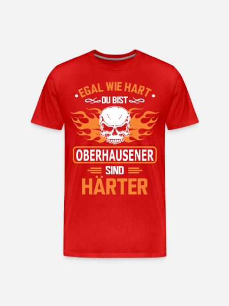 OBERHAUSENER - Männer Premium Bio T-Shirt - Rot