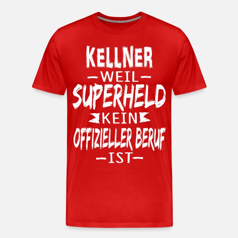 KELLNER - Männer Premium Bio T-Shirt - Rot