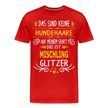 MISCHLING - Männer Premium Bio T-Shirt - Rot - Vorne - Damien (186cm)