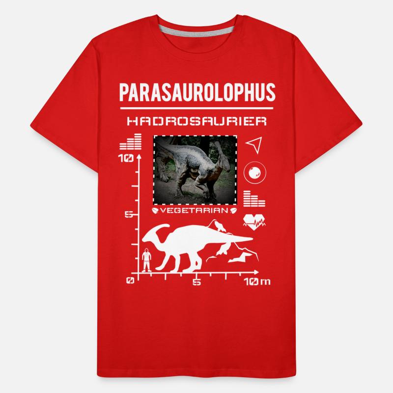 Parasaurolophus Saurier Typ Daten Männer Premium Bio T-Shirt