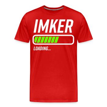 Imker Loading Ladebalken - Männer Premium Bio T-Shirt - Rot - Vorne - Damien (186cm)