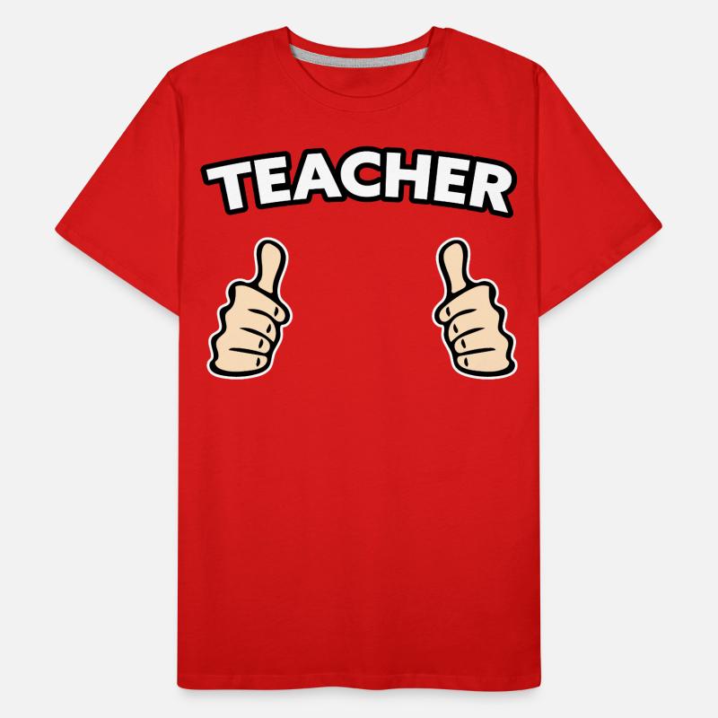 Lehrer Beruf Geschenkidee Männer Premium Bio T-Shirt