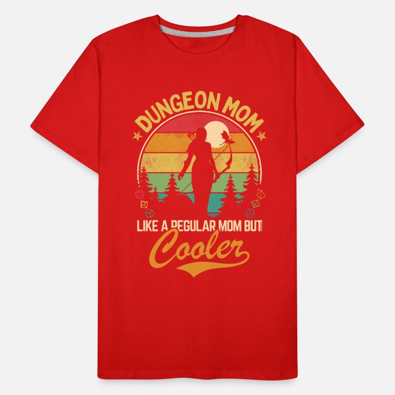 Donjon Mom - Comme une mère normale mais plus cool T-shirt bio Premium Homme