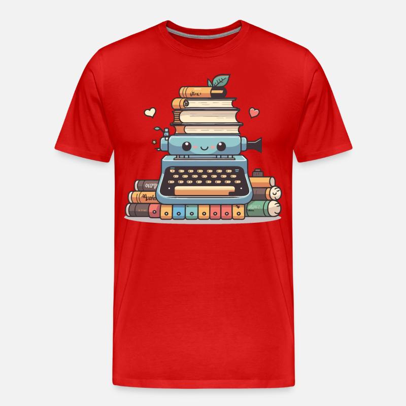 Der Wortweber - Männer Premium Bio T-Shirt - Rot