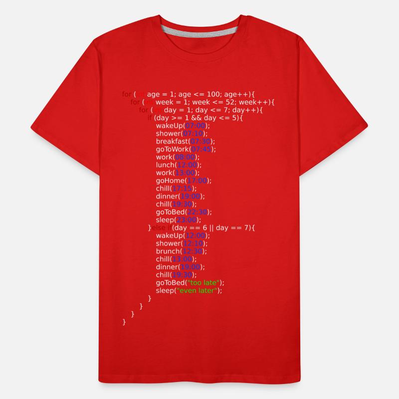 Ma vie - Java Code T-shirt bio Premium Homme