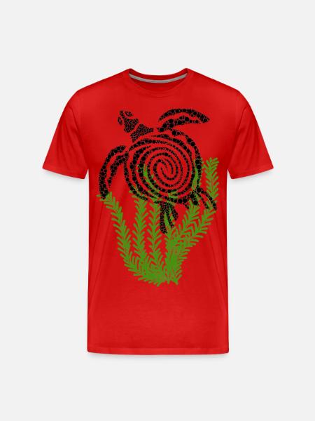 Schildkröte abstrakt - Männer Premium Bio T-Shirt -