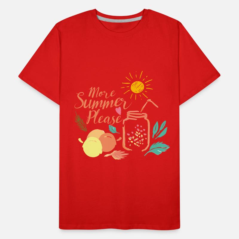 More summer please Summer Sun Pastel Design Men's Premium Organic T-Shirt