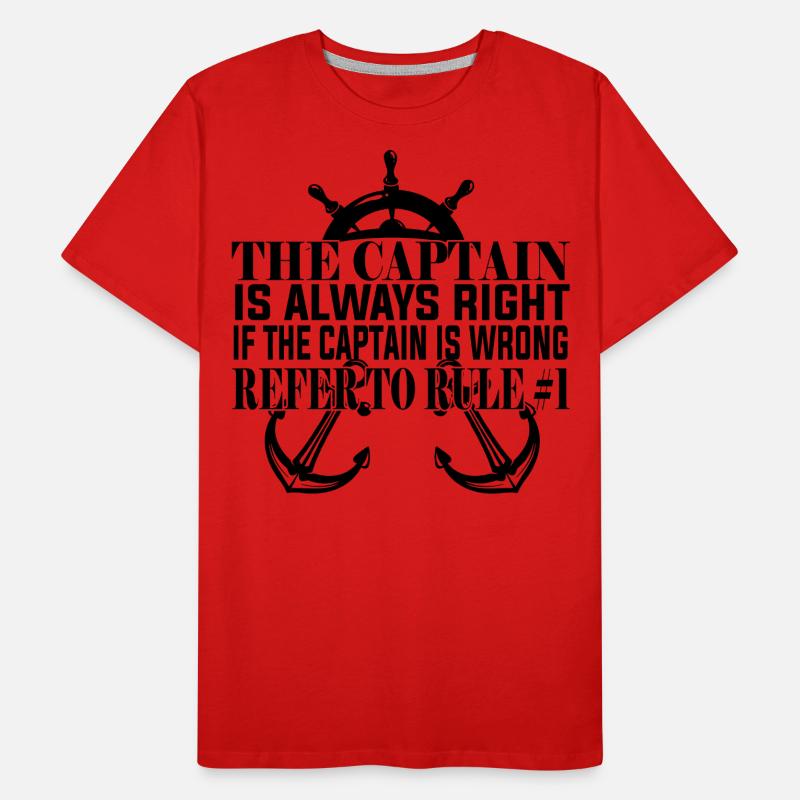Sailing Ships Boat Captain Men's Premium Organic T-Shirt