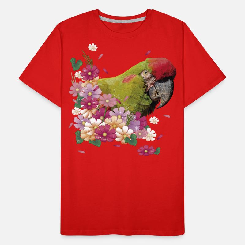 Ara à front rouge T-shirt bio Premium Homme