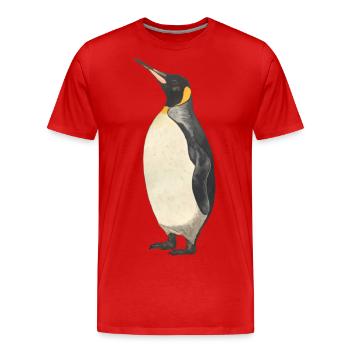 Emperor Penguin Penguin - Men's Premium Organic T-Shirt - red - Front - Damien (186cm)