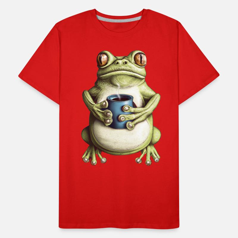 Toad Frog Coffee Men's Premium Organic T-Shirt