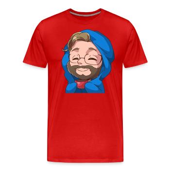Cosy Manny - T-shirt bio Premium Homme - rouge - Devant - Damien (186cm)