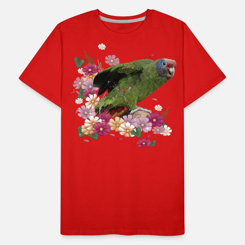 Le perroquet à queue rousse T-shirt bio Premium Homme