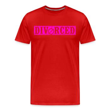 Happy Divorce Party divorcé - T-shirt bio Premium Homme - rouge - Devant - Damien (186cm)